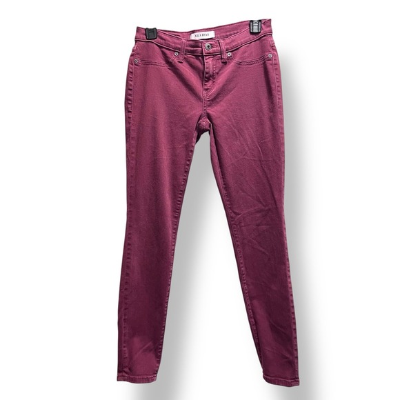Lila Ryan Skinny Jeans Ankle Low Rise Stretch in Pinot 27 - Picture 1 of 7